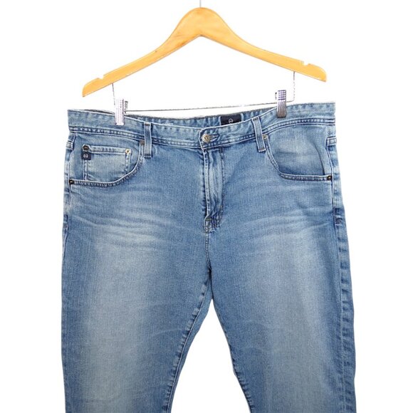 AG Adriano Goldschmied Everett Jeans 38x32 Men’s Slim Straight Blue Denim - Picture 3 of 10